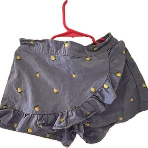 Janie and Jack lemon denim skort size 7